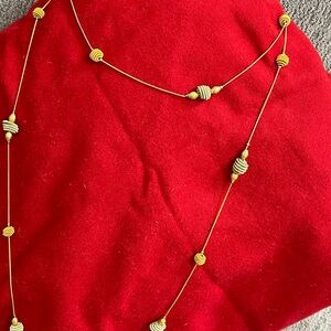Elegant Gold Beaded Necklace